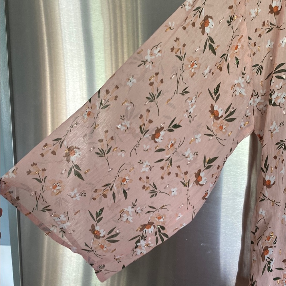Charlie Paige Pink Floral Swim Coverup - Picture 5 of 6